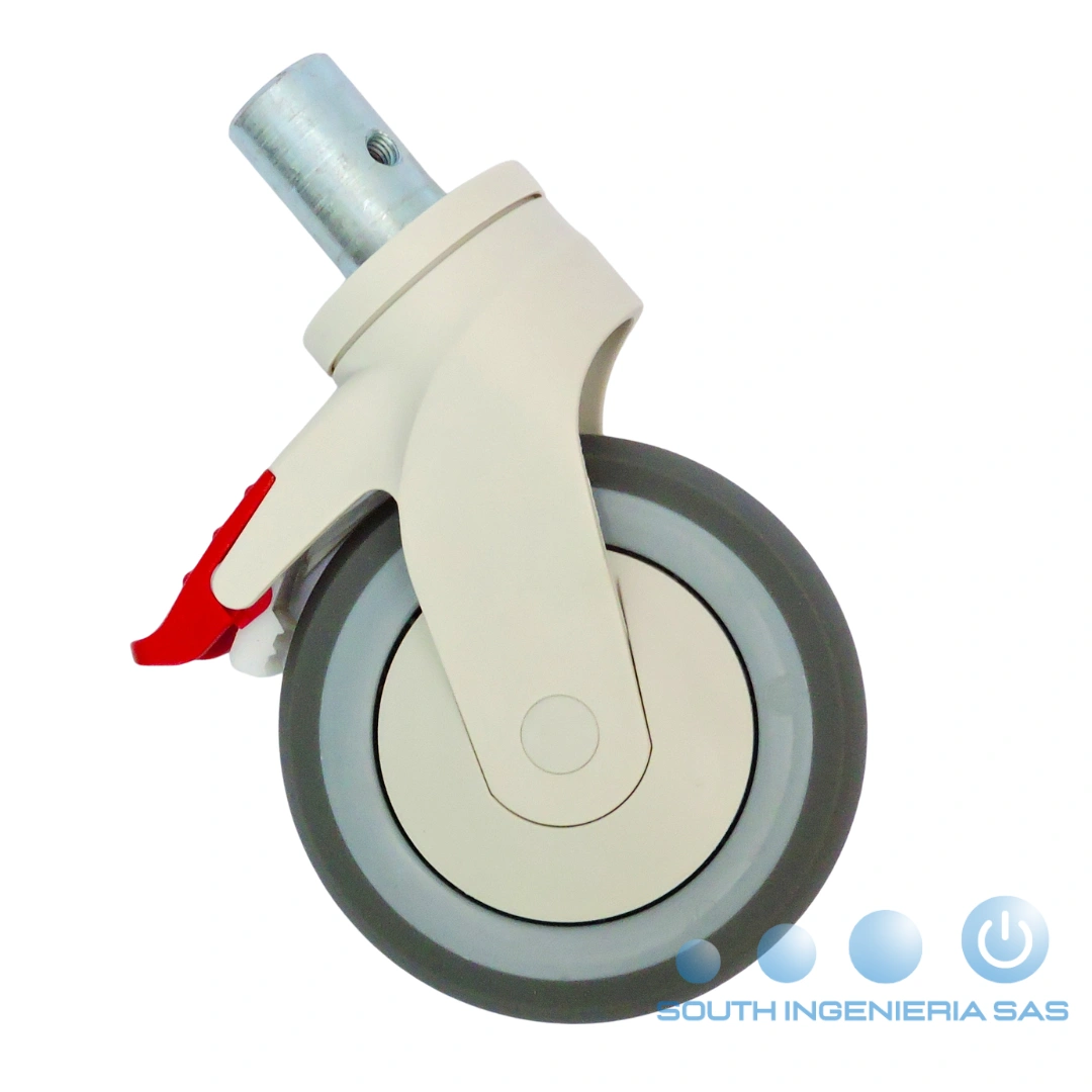 RUEDA PARA CAMA HOSPITALARIA