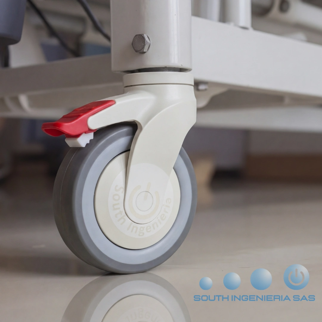 RUEDA PARA CAMA HOSPITALARIA - Imagen 2